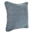 thumbnail image 5 of Ox Bay Gavin 20" x 20" Frost Blue Solid Cotton and Linen Adult Decorative Throw Pillow, 5 of 7