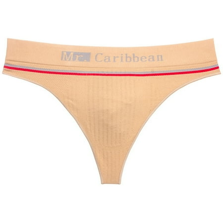 

huanledash Men Panties Men Panties Low Waist Sexy Close Fit Elastic Thin Seamless Stretch Alphabet Briefs Underpants Home Use