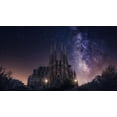 thumbnail image 2 of F. Turienzo, Carlos 32x20 Black Ornate Wood Framed with Double Matting Museum Art Print Titled - Sagrada Familia, 2 of 4