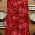 thumbnail image 5 of Table Runners 60 Inches Long Dress Scarves, Red Geometric Farmhouse Kitchen/Dining Table Runner, Small Coffee Tablerunners, Vintage Minimalism Abstract Aesthetic 13x60 Inch, 5 of 9