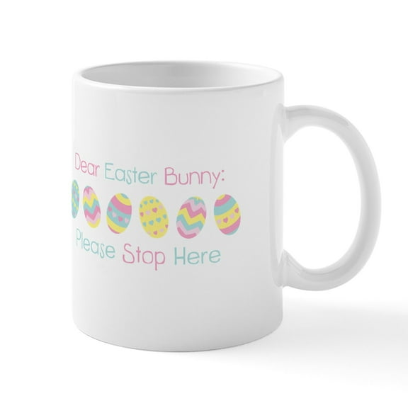 CafePress - Dear Easter Bunny Mugs - 11 oz Ceramic Mug - Novelty Coffee Tea Cup