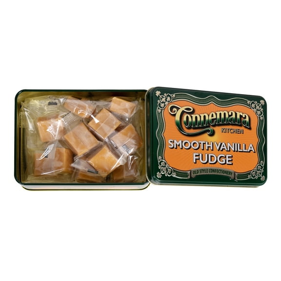Connemara Kitchen Irish Fudge – 5.29 oz in Decorative Keepsake Tin, Vanilla Fudge