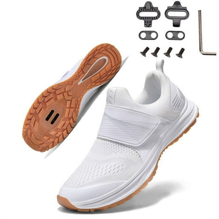KOFUBOKE Cycling Shoes, Indoor Cycling Shoes Women, Bike Shoes with SPD Cleats, Comfortable and Breathable