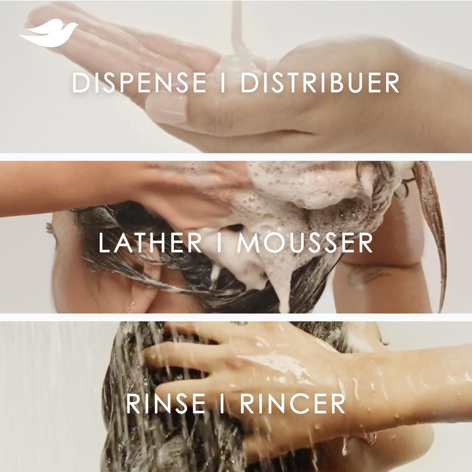 Shampooing pour Cheveux Fins et Plats, Dove Lavande & Volume avec Soin Bio-Protéine Liquide, 355mL 355 ML