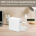 thumbnail image 5 of Charger for MacBook Air 30W USB-C Power Adapter, Compatible with iPad, 80-inch USB-C Cable, Foldable Plug, Battery Protection, Multi-Safety Features, Includes 4 Extra Cables, 5 of 5