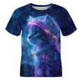 thumbnail image 3 of JAJAHO Animals Graphic Tees For Boys Girls Casual Round Neck Short Sleeve Loose Fit T Shirt Kids Toddler Summer Clothes 1-13Y Trendy Tops, 3 of 3