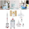 thumbnail image 2 of 7Pcs/Set Cake Decorations Kit Rockets Space Station Planes Astronauts Model Toys Gifts Realistic Children Birthday Party Cake Toppers Kit for Party, 2 of 8