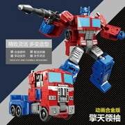 Transforming Toy | Optimus Prime & Bumblebee Alloy Models | Convertible Car to Robot Action Figures | Train-Themed Collectible for Boys Kids