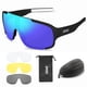 thumbnail image 2 of Gafas de montar con 4 lentes, gafas de ciclismo con revestimiento completo que se pueden equipar con gafas para miopía, 2 of 5