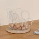 thumbnail image 5 of Cesta de huevos en forma de pollo - Organizador de almacenamiento de alambre metálico para la decoración de cocina y Pascua, tiene capacidad para 25 huevos, 13,38x10,43x8,66 pulgadas, 5 of 8