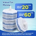thumbnail image 2 of 60Pcs Disposable Toilet Wand Refill Compatible with Clorox Toilet Brush, Disposable Toilet Brush Heads for Bathroom Deep Cleaning, 2 of 6