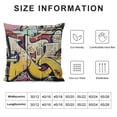 thumbnail image 5 of YINGXI Throw Pillows Covers Colorful Graffity Wall Street Urban Throw Pillow Cases Square Decorative Throw Pillow Cushion Cover Pillowcase 18x18in, 5 of 5
