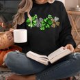 thumbnail image 6 of St. Patrick's Day Sweatshirts, Women's Long Sleeve Round Neck Sweatshirt, Women's St. Patrick's Day Print Sweatshirts Tops Comfortable Crewneck Long Sleeved Hoodie Sweatshirt, 6 of 6