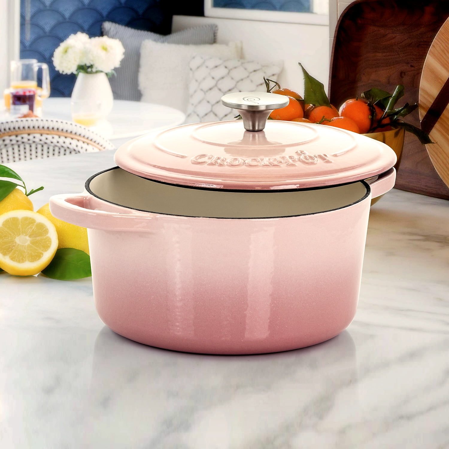Crock Pot Artisan 3-qt Covered Dutch Oven with Mitts on QVC 
