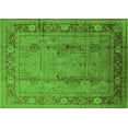 thumbnail image 1 of Ahgly Company Indoor Rectangle Oriental Green Industrial Area Rugs, 4' x 6', 1 of 4