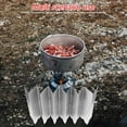 thumbnail image 3 of Shisuyan Camping Stove Windscreen Silver 1Set 9.4X3.4X0.8In Aluminum Alloy, 3 of 9