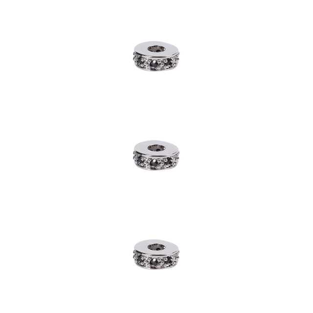maskred Beads for Bracelets Making Large Hole Spacer Small Zirconia Cubic Bracelet Exquisite Rhinestones for Crafts for DIY Type 5 3Set