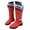 Red, variant on Rotm Snow Boots Winter Boots for Women Mid-Calf Fashion Casual Knee-High Flat Heel Boots Black,Size 9.5