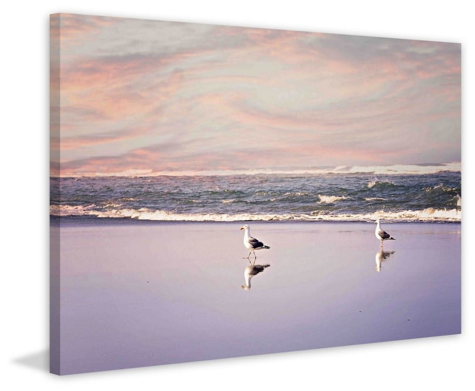 Marmont Hill "2 Seagulls" by Sylvia Cook Painting Print on Canvas