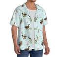 thumbnail image 2 of Gukieu Duck Animals Farm Print Men's Short-sleeved Shirts, Button-down Pocket Shirts, T-shirts, Beach Vacation Travel Summer Clothing-4X-Large, 2 of 5