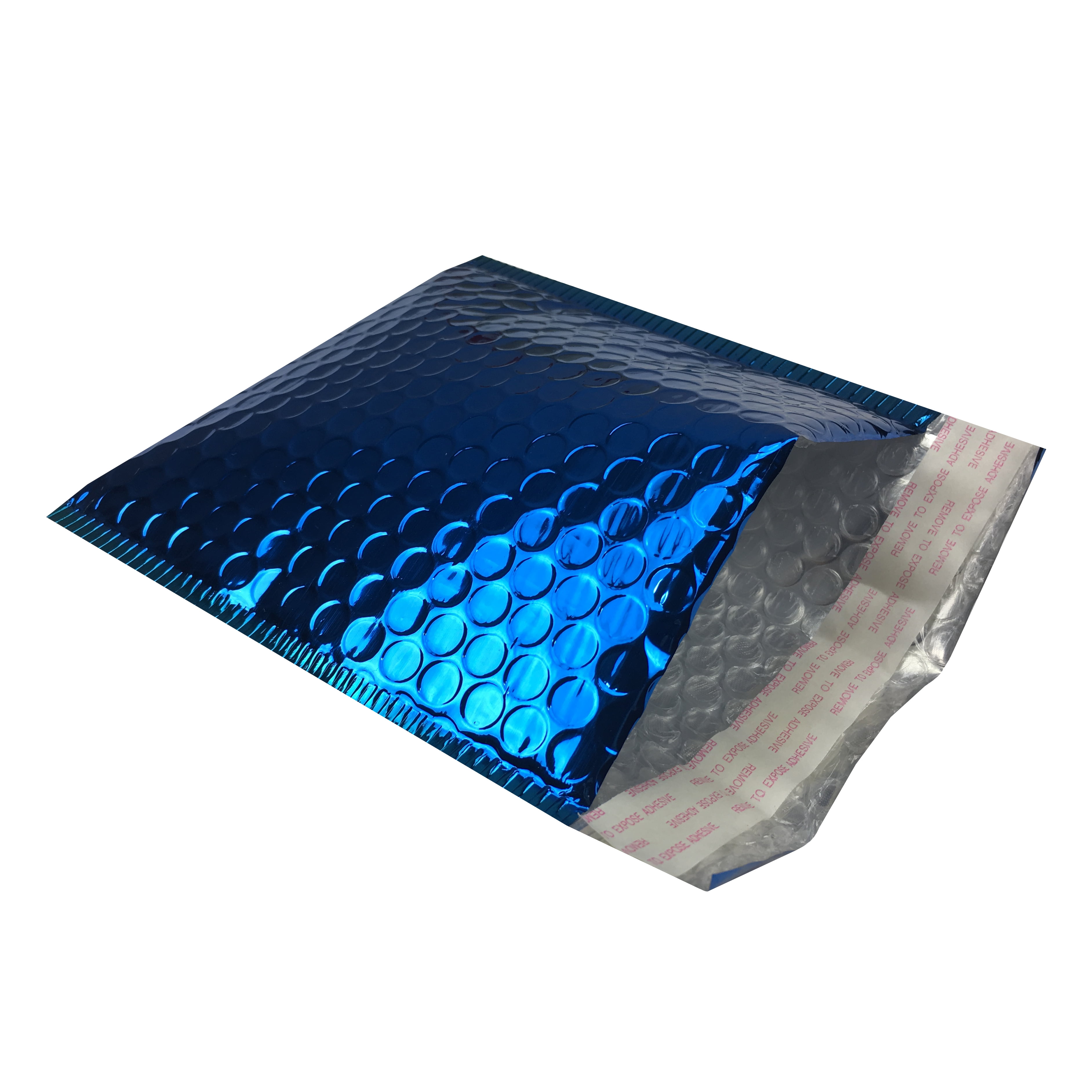 250 Blue Bubble Mailers 7.5"x11" Metallic Glamour SelfSealing
