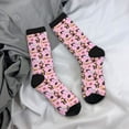 thumbnail image 5 of Rateoe 2336109497 for Women Casual Calf Socks - Cute Crew Socks - Thin Soft Above Ankle Socks Size 5-11, 5 of 6