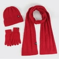 thumbnail image 2 of TBWNWG Winter Knitwear Set Soft Hat Scarf and Gloves Combo for Cold Weather,One Size, 2 of 4