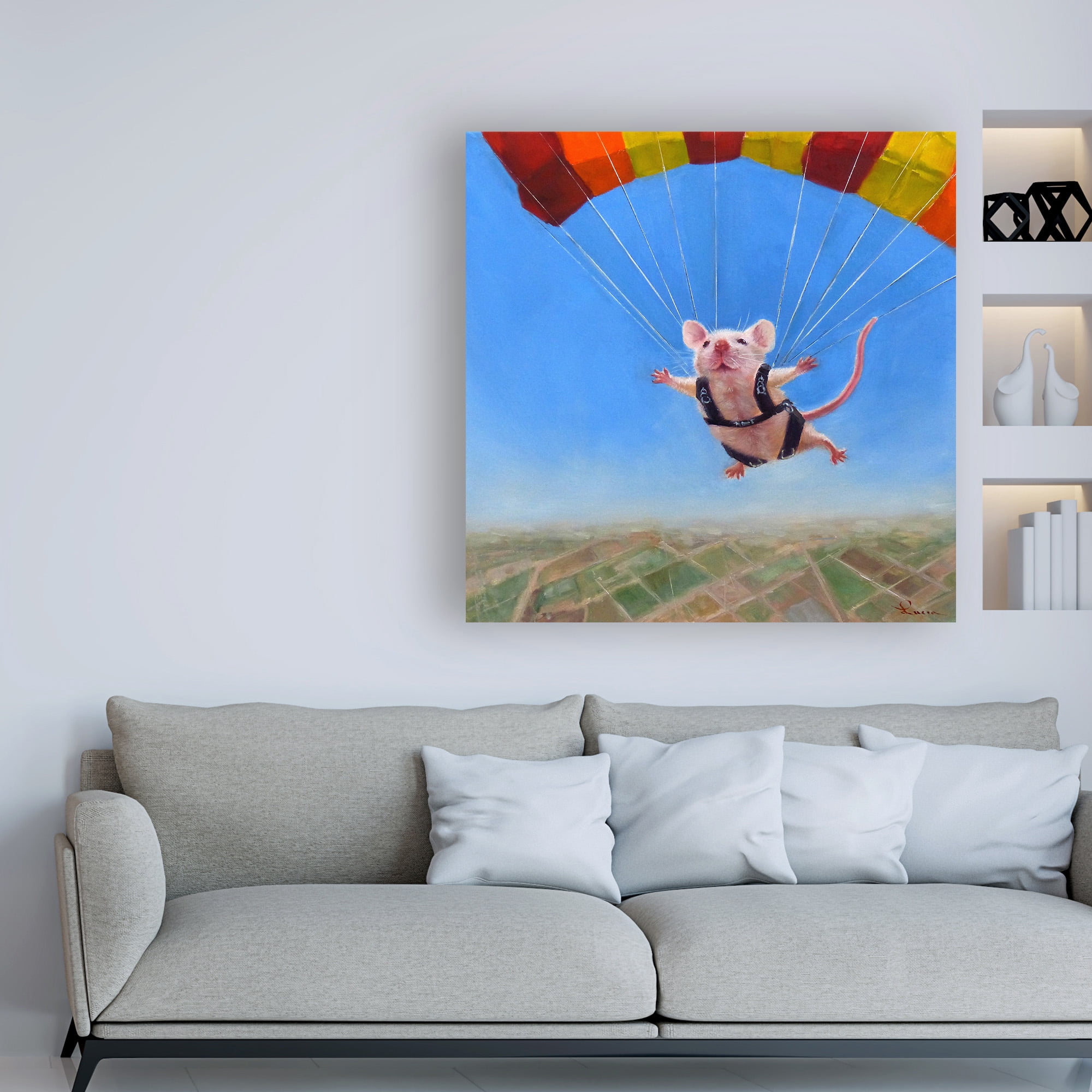 Trademark Fine Art 'Geranimo' Canvas Art by Lucia Hefferna