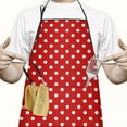 thumbnail image 2 of Christmas Adjustable Waterproof Apron for Adults 33x27 Inch – Cooking Apron with 2 Large Pockets, Durable Polyester Bib for Kitchen, Baking, BBQ, and Home Use, 2 of 6