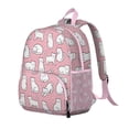 thumbnail image 4 of Watercolor Cat Artwork Student Backpack – Cute Cat Print Design With Cats And Hearts Pattern And Boho Cat Aesthetic, 4 of 5