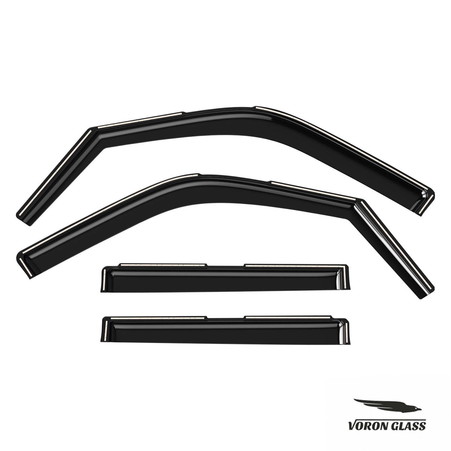 Voron Glass Extra Durable Rain Guards for Ford Expedition 20072017/Lincoln Navigator 20072017, Window Deflectors, Vent Window Visors, 4 Pieces - 200530
