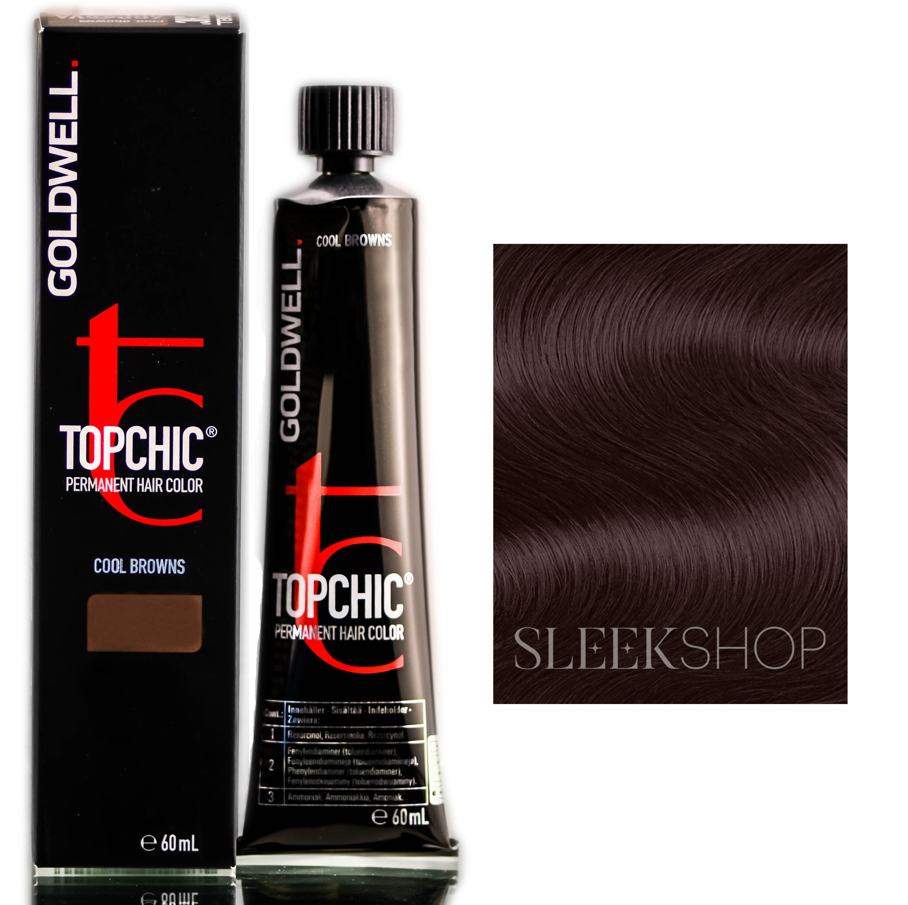 Goldwell Goldwell Topchic Professional Hair Color Cool Browns 6BP