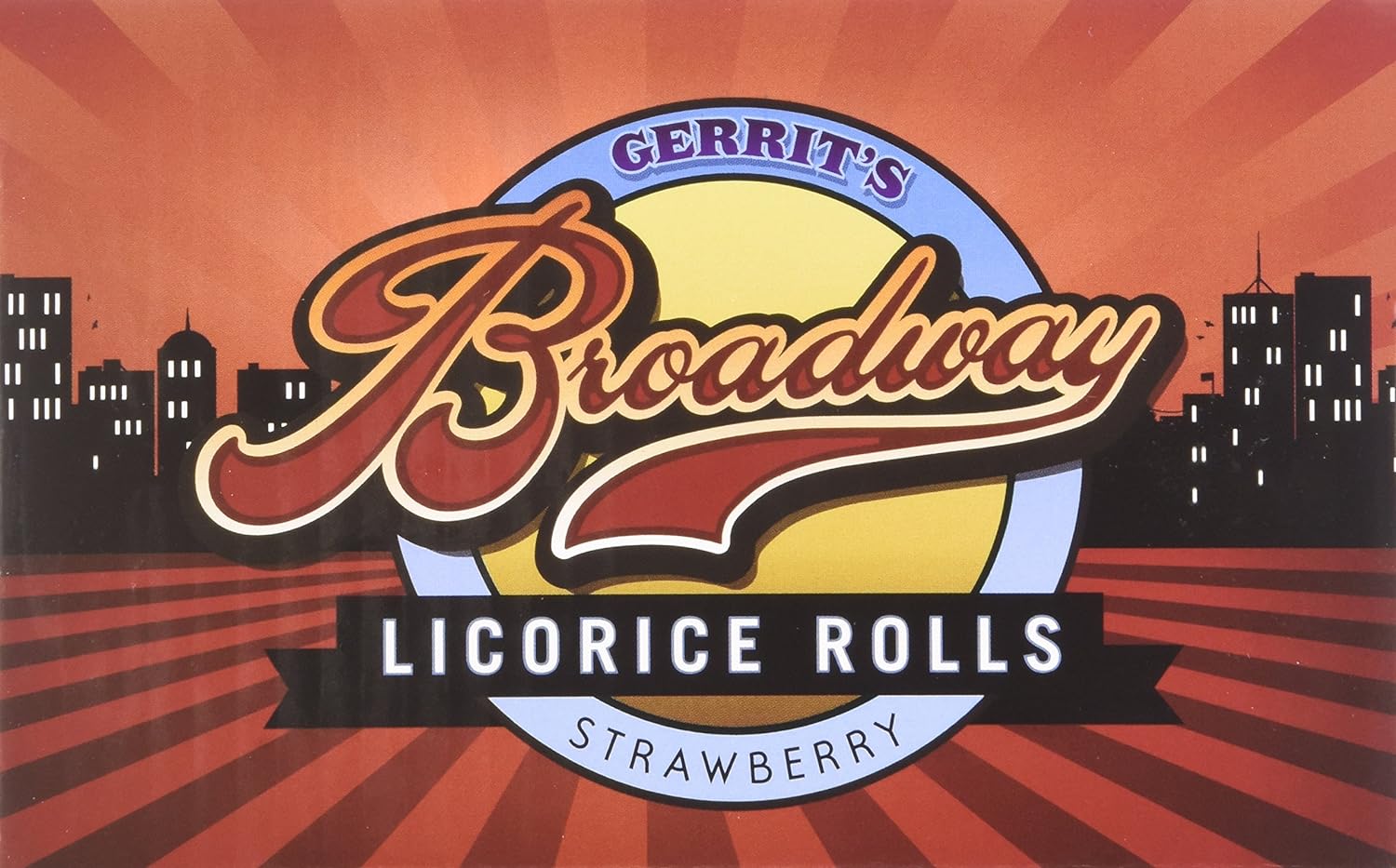 Broadway Licorice Rolls Strawberry 24 Count