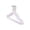 Purple, variant on Heavy Duty Clothes Hanger Set, Non Slip Hangers with Steel Core for Shirts, Coats, Jackets, Trousers and Dresses, Space Saving Wardrobe Organization and Storage, 5 Pack