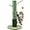 Green, variant on 30" Tall Cat Scratching Post with Self Groomer Cat Brush, Sisal Scratch Posts with Removable Cat Teaser, Kitten Claw Scratch 4 Dangling Toy Balls, Cat Scratcher Post for Indoor Cats and Kittens