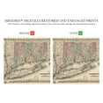 thumbnail image 3 of 1859 Connecticut State Map with Portions of NY & Rhode Island - Vintage Map of CT Wall Art Poster, 3 of 8