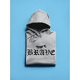 thumbnail image 3 of Japanese Dragon Brave Text Hoodie Women -Image by Shutterstock, Female 5X-Large, 3 of 4