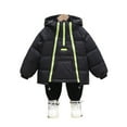 thumbnail image 2 of KYAIGUO Kids Boys Girls Winter Puffer Jacket Toddler Hooded Down Jacket Baby Warm Down Coat Thick Zipper Outwear for 3-8Y, 2 of 5