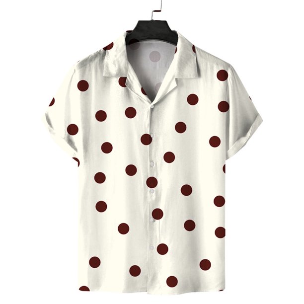 Camisas Hombre Manga Corta Nueva camiseta de verano de manga corta con estampado de , camiseta informal de moda para hombre (Red, XXL)