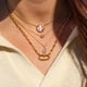 thumbnail image 3 of Collar Kendra Scott Colgante de Béisbol Baño de Oro, 3 of 6