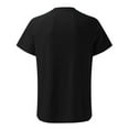 thumbnail image 4 of Edvintorg Tracksuits for Men Set Men's Fashion Movement Leisure Solid Splicing Short Sleeve Round Neck Coat Elastic Waist Shorts Suit Black S, 4 of 6