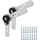 thumbnail image 1 of Paquete de 2 bisagras de ángulo ajustable para muebles con función de reinicio automático, ajustador de ángulo de bisagra para sofá, gabinete, tumbona, ajuste de engranaje de 90 a 180 grados, 1 of 5