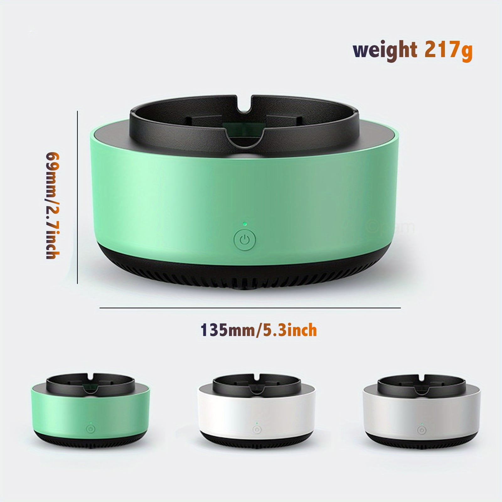 device to remove cigarette smoke 1pc, Self-Extinguishing Ashtray, Smart Cigarette Ashtray Air Purifier,  Remove Secondhand Smoke And Tobacco Odor Instantly, Batteries Not Included,  Smoking Accessories
