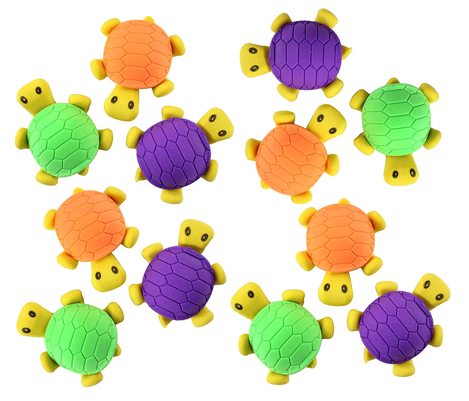 12 Cute 3D Turtle Erasers - Novelty and Functional Adorable Eraser ...