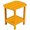 Orange, variant on SSyao Portable Folding Side Table, Outdoor Adirondack Side Table with X-Type Frame, HDPE Small Patio Table, Weather Resistant End Table for Camping, Balcony and Garden-Black