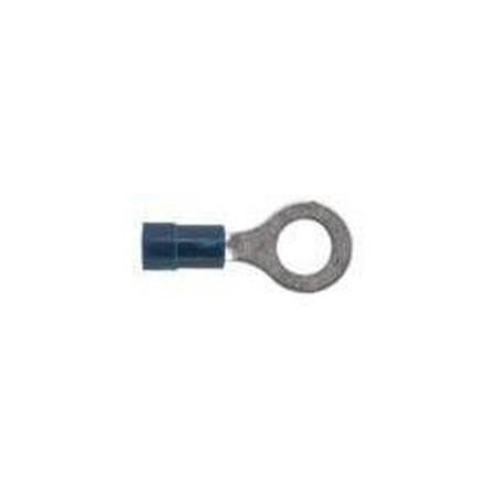Klein Tools C61214 60000 Series Insulated Bell-Mouth Terminals-Ring Tongue, 22-18 AWG, 100-Pack, 17/64-Inch Hole