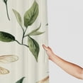 thumbnail image 3 of Autua Dragonflies Green Leaves Pattern Bathroom Décor Set with Hooks Polyester Shower Curtain for Home Bathtubs 69"x72, 3 of 7