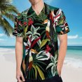 thumbnail image 5 of High Quality Hawaiian Shirts for Men Short Sleeve Aloha Beach Shirt Floral Summer Casual Button Down Shirts Blouses 9GZULT, 5 of 7