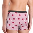 thumbnail image 3 of KLL Strawberry And Heart Men's Cotton Boxer Briefs Underwear-, 3 of 8