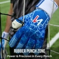 thumbnail image 5 of ONEKEEPER C-TEC Blue and White Goalkeeper Gloves – No Finger Spines – Cold Weather with Thin Neoprene Backhand – Pro Goalie Gloves, 3.5mm Contact Latex, Negative Cut, Sizes 5-12, 5 of 11